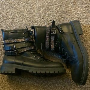 Rock & Candy Combat Biker Boots